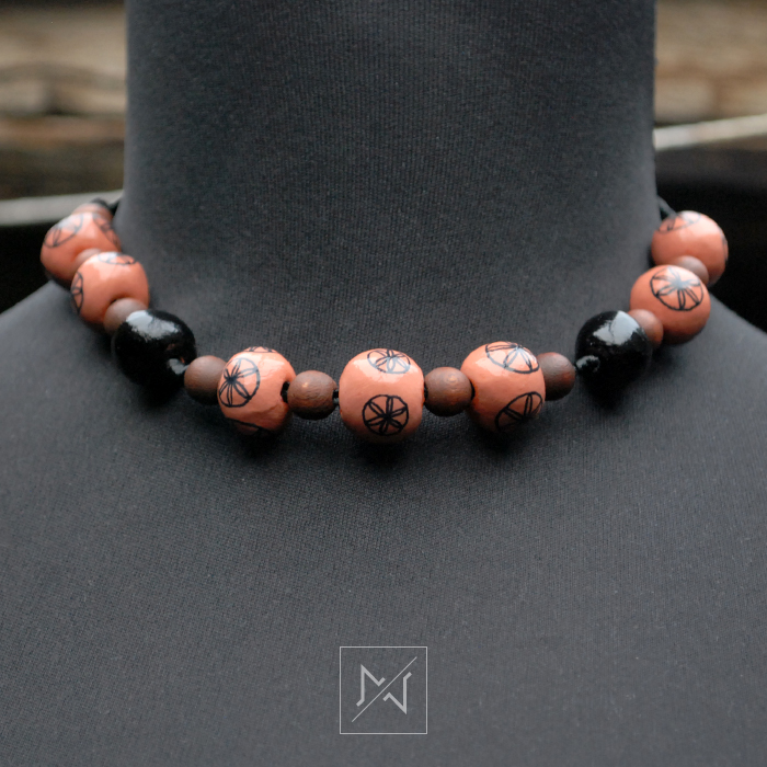 Necklace with romanian traditional motif Handmade jewelry